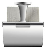 Vorschau: Duravit Starck T Papierrollenhalter mit Deckel wandhängend, chrom 0099401000