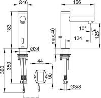 Vorschau: Keuco IXMO Elektronik-Waschtischmischer 130 mit Batteriebetrieb