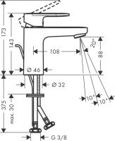 Vorschau: Hansgrohe Vernis Blend Waschtischarmatur schwarz matt 71585670