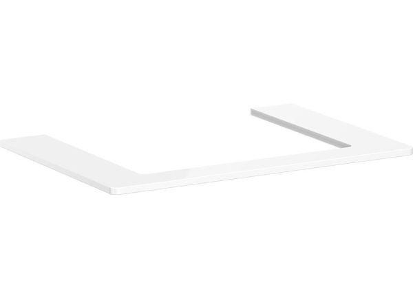 Hansgrohe Xelu Q Konsole 78cm mit Ausschnitt mittig, für Aufsatzwaschtisch 50x48cm weiß glanz 54109050