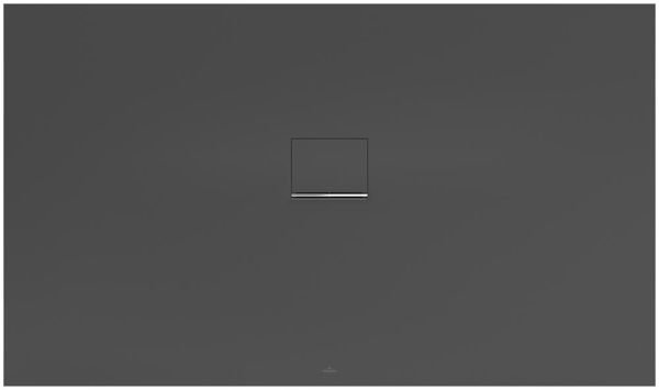 Villeroy&Boch Squaro Infinity Quaryl®-Duschwanne, flächenbündiger Einbau, 170x100cm, anthracite UDQ1710SQI2IV-1S