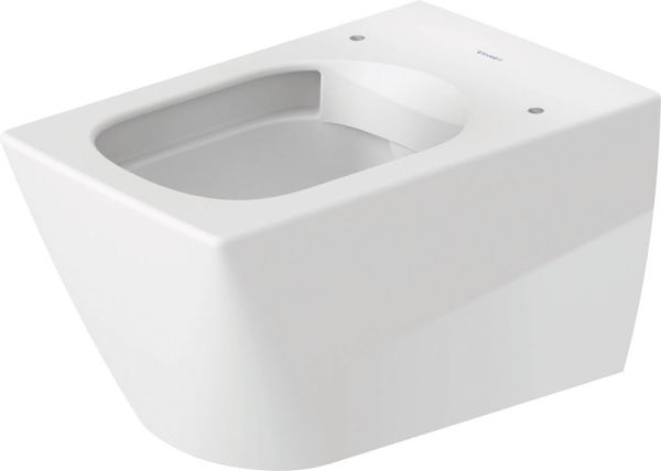 Duravit Viu Wand-WC 57x37cm, eckig, HygieneGlaze, rimless, Durafix, weiß