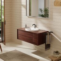 Vorschau: Hansgrohe Xuniva D Einbauwaschtisch oval 55x45cm mit 1 Hahnloch und Überlauf, weiß