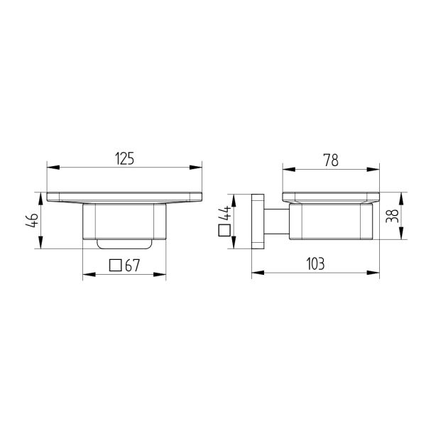 Avenarius Serie 240 Seifenhalter, chrom 2401200010