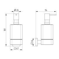 Vorschau: Avenarius Serie 240 Seifenspender, chrom 2401300010