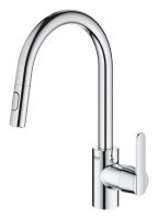 Vorschau: Grohe Get Einhand-Spültischbatterie mit Dual Spülbrause, chrom