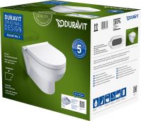 Vorschau: Duravit No.1 Wand-WC Set inkl. Sitz 48x36,5cm, rimless, weiß 45750900A1