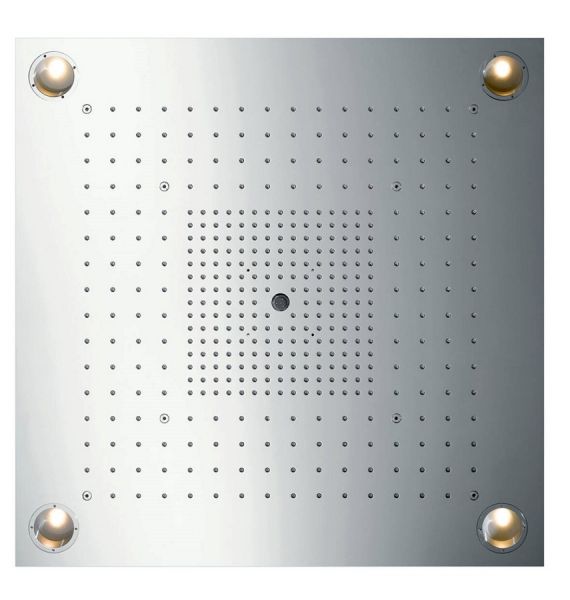 Axor ShowerHeaven Kopfbrause 72x72cm 3jet mit Beleuchtung, edelstahl