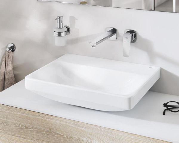 Grohe Euro Keramik Waschtisch 55cm mit HyperClean ohne Hahnloch, ohne Überlauf, weiß 102431SH00 