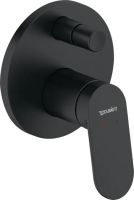 Vorschau: Duravit Wave Einhebelmischer Unterputz Set rund, schwarz matt