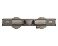 Vorschau: Grohe Precision Feel Thermostat-Wannenbatterie mit ProGrip Rändelstruktur, hard graphite gebürstet