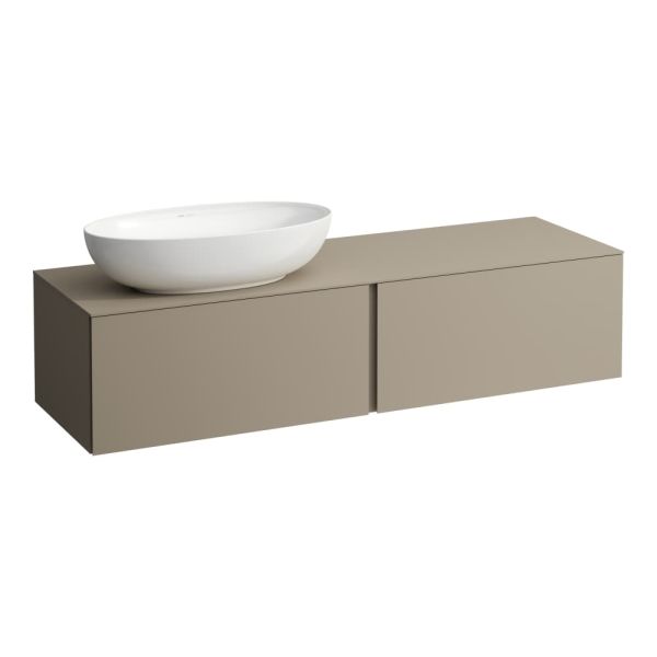 Laufen IL BAGNO ALESSI ONE Schubladenelement 1600, Ausschnitt links, perlbeige, H4303520972701