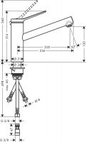 Vorschau: Hansgrohe Zesis M33 Küchenarmatur 150 Niederdruck chrom 74806000