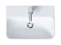 Duravit ME by Starck Waschtisch 60x46cm, mit Hahnloch und Überlauf, WonderGliss, weiß seidenmatt 23356032001