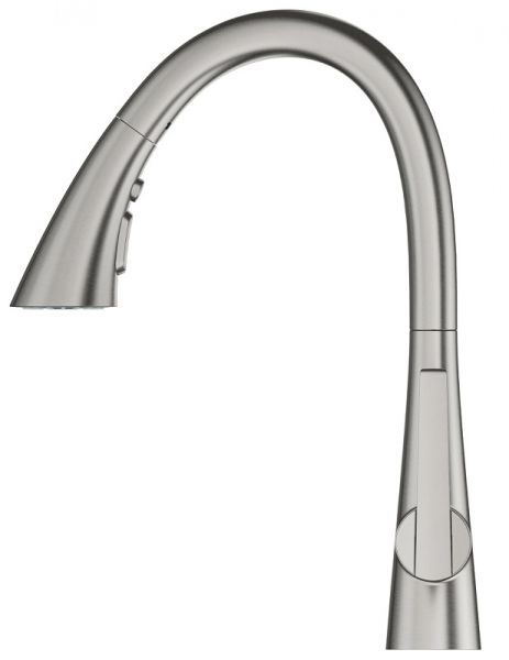 Grohe Zedra Küchenarmatur mit herausziehbare Spülbrause mit 3 Strahlarten