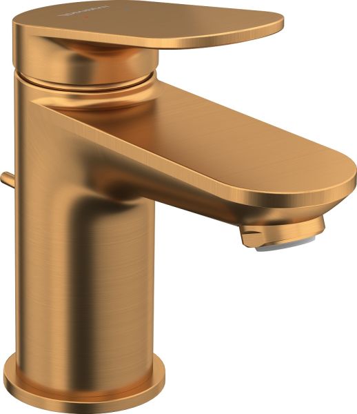 Duravit Wave Einhebel-Waschtischarmatur S mit Zugstangen-Ablaufgarnitur, bronze gebürstet WA1010001004