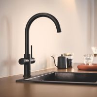 Grohe Blue 2.0 5-in-1-Armatur, C-Auslauf, phantom black 104416KF01 