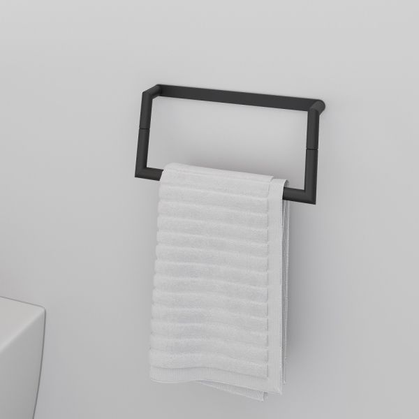 Cosmic Micra Handtuchring, schwarz matt