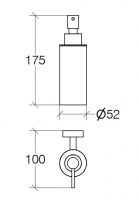 Vorschau: lineabeta BAKETO Seifenspender für Wandmontage 180ml, chrom