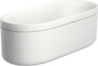 AXOR Suite Freistehende Badewanne oval, 190x85cm, weiß matt chrom 42005000