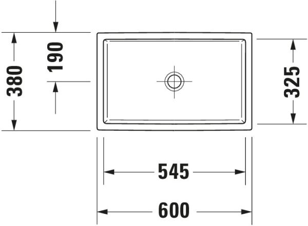 Duravit Vero Air Aufsatzbecken 60x38cm weiss 2351600000