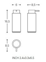 Vorschau: Cosmic Minimalism/Project Seifenspender 200ml, chrom
