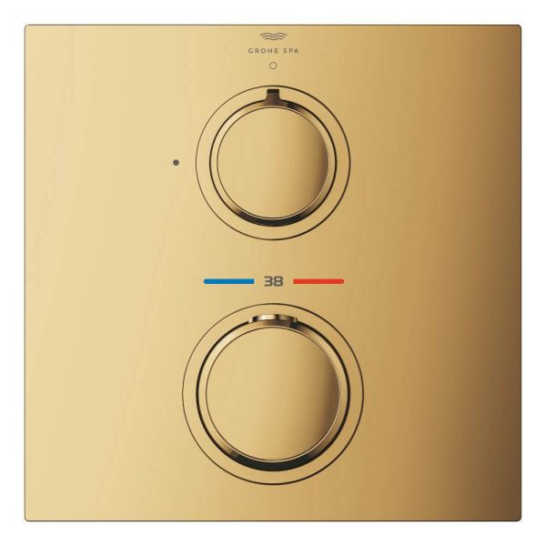 Grohe Allure Unterputz-Thermostat, 1 Verbraucher, eckig