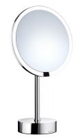 Vorschau: Smedbo Outline Kosmetikspiegel rund mit Sensor LED-Beleuchtung Dual Light, Standmodell, chrom