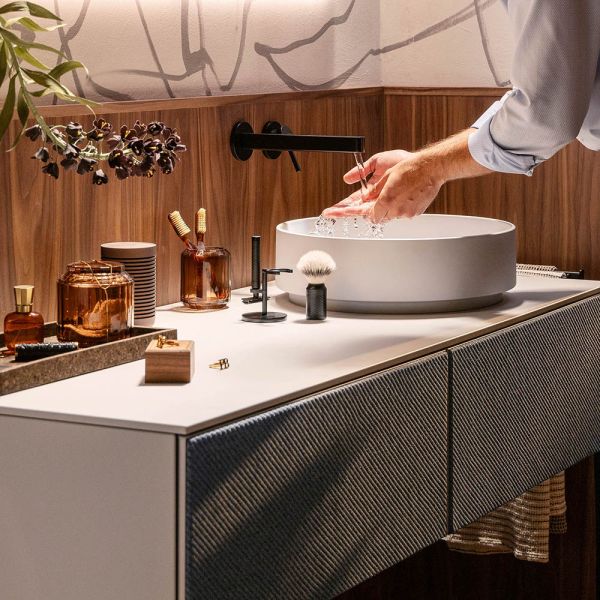 hansgrohe Xuniva Evo S Aufsatzwaschtisch rund Ø40cm mit Ablaufventil