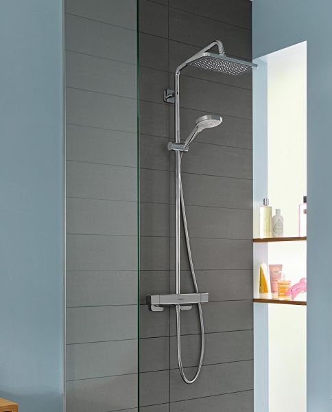 Hansgrohe Croma E Showerpipe 280 1jet mit Thermostat, chrom