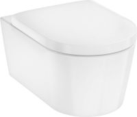 Vorschau: Hansgrohe EluPura S Wand-WC Set spülrandlos mit WC-Sitz, mit SoftClose, SmartClean, weiß