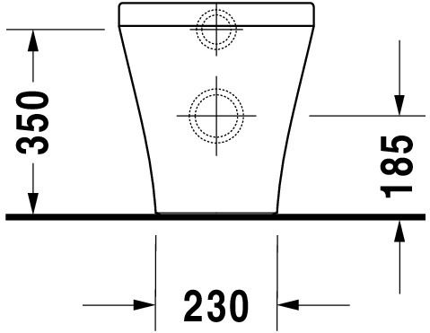 Duravit DuraStyle Stand-WC Tiefspüler, weiß