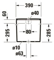 Vorschau: Duravit DuraStyle Spülkasten 3/6L mit Dual Flush, Anschluss rechts oder links, WonderGliss, weiß