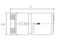 Vorschau: Zehnder Design Line Thermostat M30x1,5