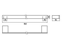 Vorschau: emco loft Badetuchhalter 80cm, bronze gebürstet