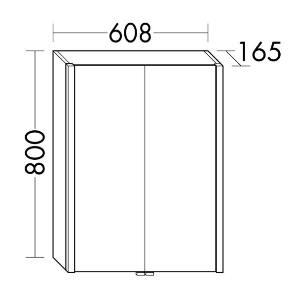 Burgbad Sys30 Badmöbel-Set 131cm Spiegelschrank 