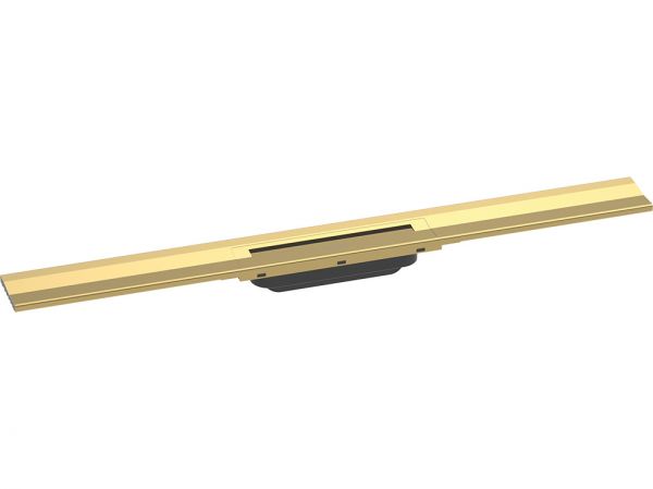 Hansgrohe RainDrain Flex Fertigset Duschrinne 80cm, kürzbar , zur Wandmontage, polished gold optic 56051990