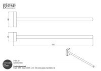 Vorschau: Giese Gifix 21 Handtuchhalter 31cm, chrom