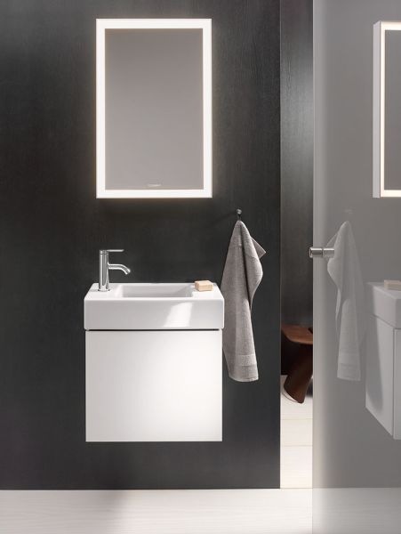 Duravit Vero Air Handwaschbecken 50x25cm, mit 1 Hahnloch links, ohne Überlauf, WonderGliss, weiß 07245000091