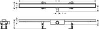 Vorschau: Hansgrohe RainDrain Compact Komplettset Duschrinne befliesbar für flache Installation, 120cm 56173000