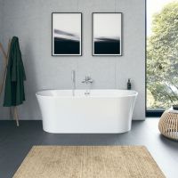 Vorschau: Duravit DuraSenja freistehende ovale Badewanne 150x75cm 700579, weiß