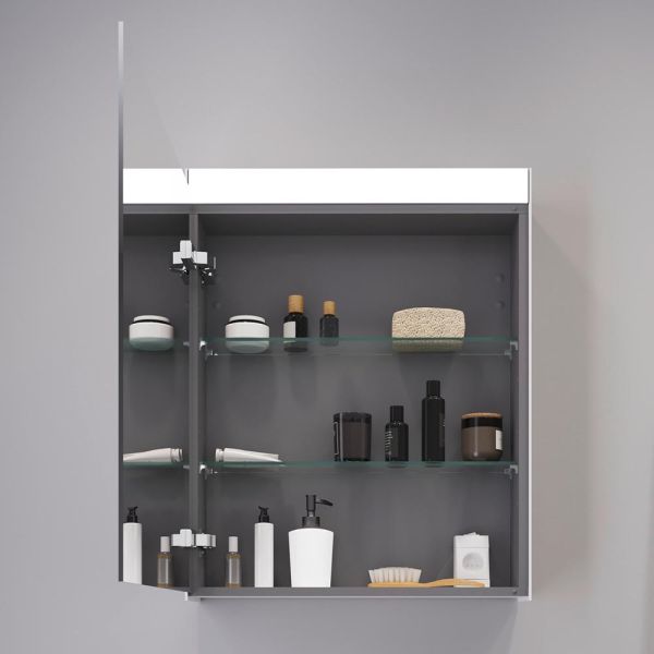 Duravit D-Neo Möbel-Set 60cm mit Waschtisch, Waschtischunterschrank und Spiegelschrank