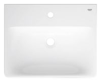 Vorschau: Grohe Euro Keramik Waschtisch 55cm mit Hahnloch, ohne Überlauf, weiß