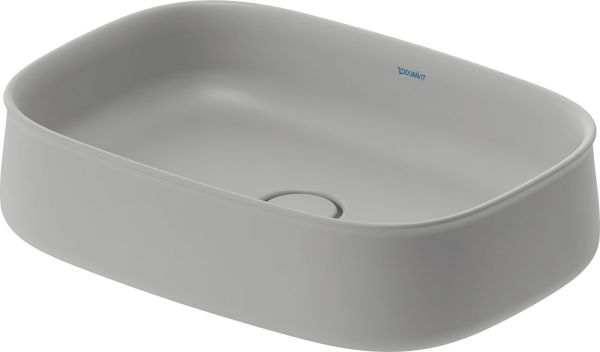 Duravit Zencha Aufsatzbecken 55x39cm WonderGliss grau matt 23735567791