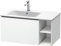 Vorschau: Duravit L-Cube Waschtischunterschrank 82x48cm 1 Schublade und 2 Fächer rechts für ME by Starck 23458weiß matt LC619101818