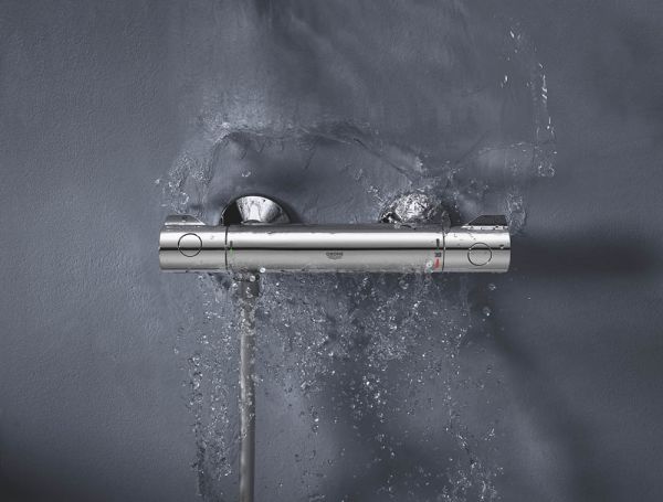 Grohe Grohtherm 800 Thermostat-Brausebatterie, Wandmontage, chrom 34558000
