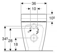 Vorschau: Geberit AquaClean Tuma Comfort Komplettanlage Stand-Dusch-WC