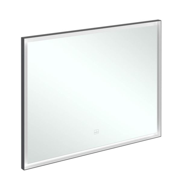 Villeroy&Boch Subway 3.0 LED-Spiegel, 100x75cm, mit Sensordimmer, schwarz matt A46310BC