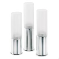 blomus FARO Set 3 Windlichter, edelstahl matt