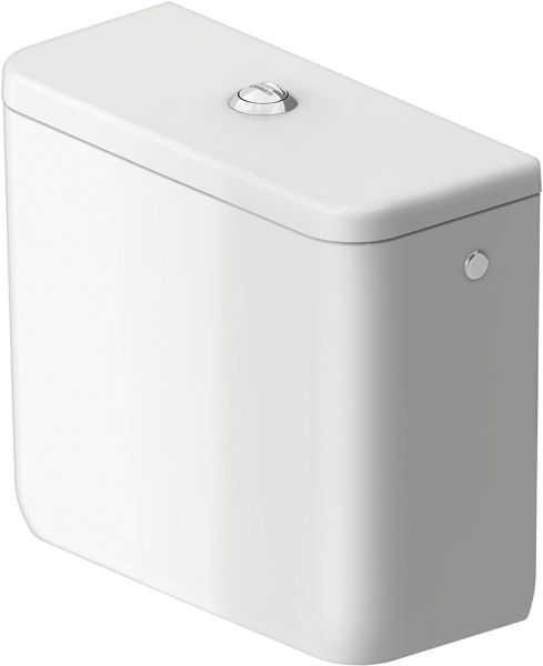 Duravit Qatego Spülkasten 3 l / 6 l mit Dual Flush, für Anschluss rechts oder links, HygieneGlaze, weiß 0947002005